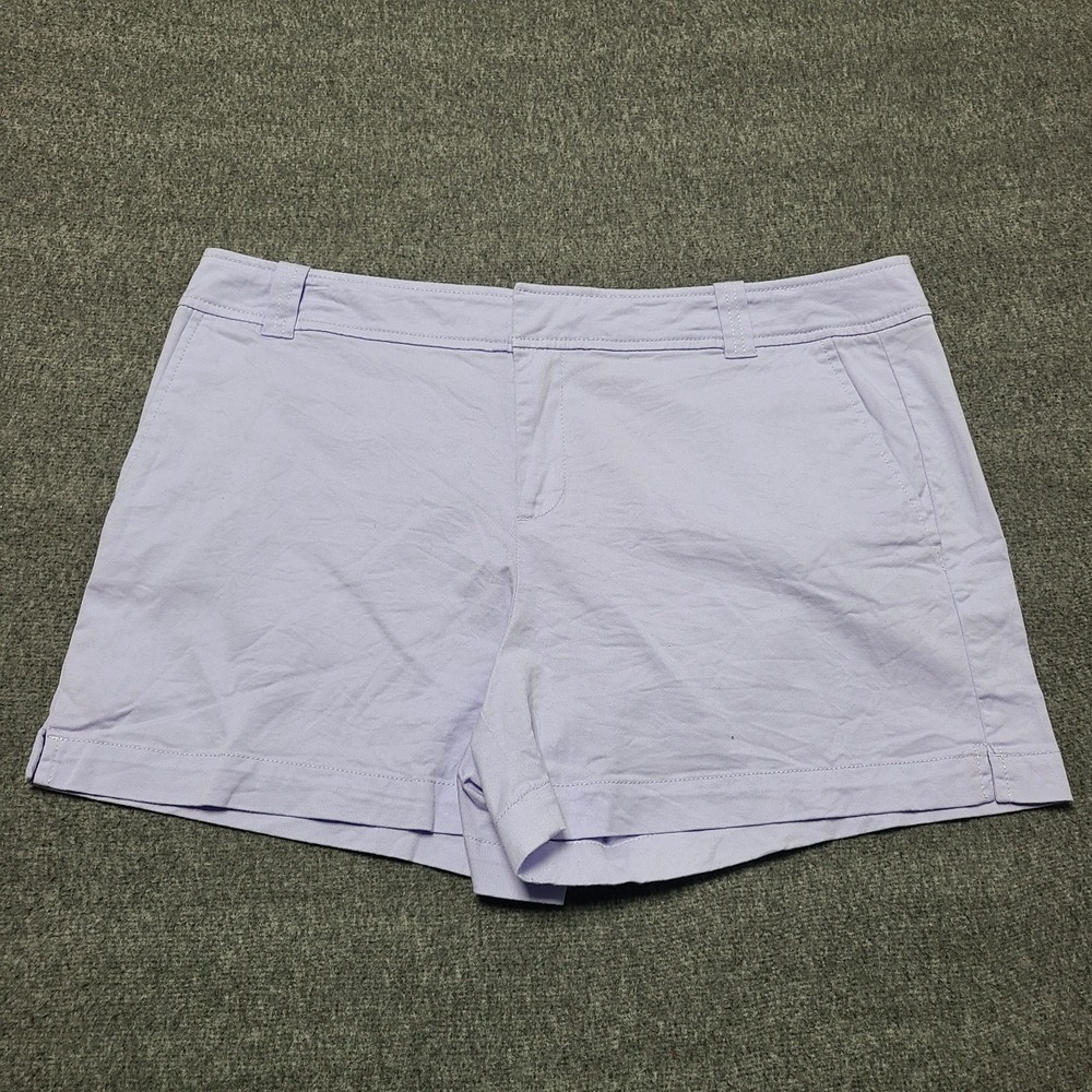 New York Company Women's Lavender Bermuda Shorts Size 12 Cotton Blend